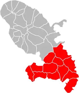 Localisation de Communauté d’agglomération de l’espace sud de la Martinique