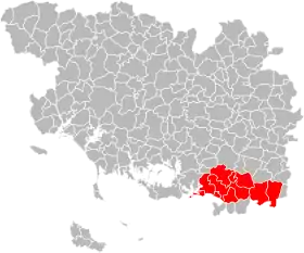 Localisation de Communauté de communesArc Sud Bretagne