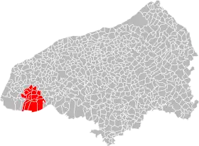 Localisation de Communauté de communes Caux Estuaire