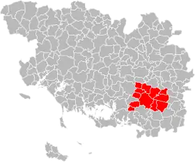 Localisation de Questembert Communauté