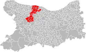 Localisation de Communauté de communes Seulles Terre et Mer