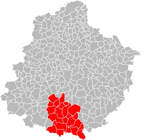 Localisation de Communauté de communes Sud Sarthe