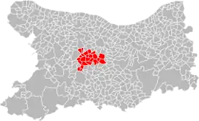 Localisation de Communauté de communes Vallées de l'Orne et de l'Odon