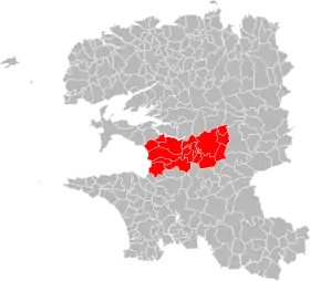 Localisation de Communauté de communes de Pleyben-Châteaulin-Porzay