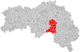 Localisation de Communauté de communes de la Vallée de la Haute Sarthe