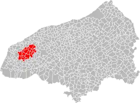 Localisation de Communauté de communes Campagne de Caux