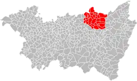 Localisation de Communauté de communes de la Région de Rambervillers