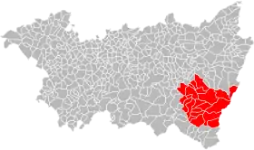 Localisation de Communauté de communes des Hautes Vosges