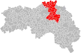 Localisation de Communauté de communes des Vallées d'Auge et du Merlerault