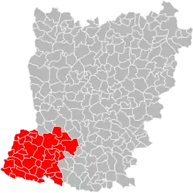 Localisation de Communauté de communes du Pays de Craon
