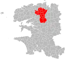 Localisation de Communauté de communes du Pays de Landivisiau