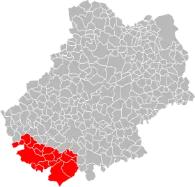 Localisation de Communauté de communes du Quercy blanc