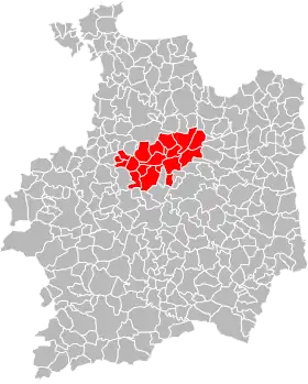 Localisation de Communauté de communes du Val d'Ille-Aubigné