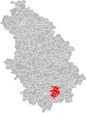 Localisation de Communauté de communes du Pays de Chalindrey