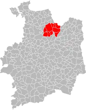 Localisation de Communauté de communes du canton d'Antrain