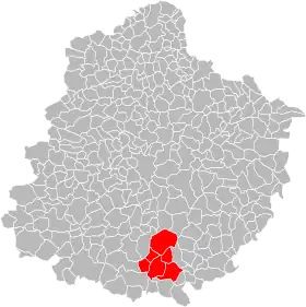 Localisation de Communauté de communes Aune et Loir