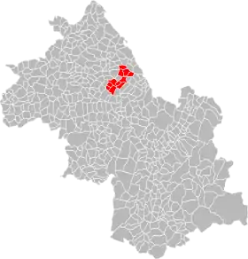 Localisation de Communauté de communes Bourbre-Tisserands
