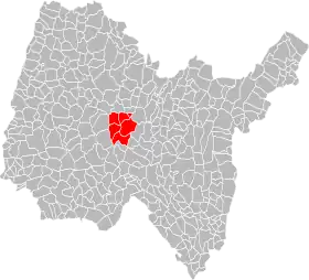 Localisation de Communauté de communes Bresse Dombes Sud Revermont