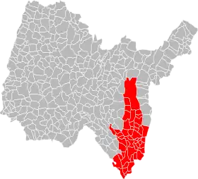 Localisation de Communauté de Communes Bugey Sud
