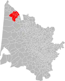 Localisation de Communauté de communes Cœur du Médoc