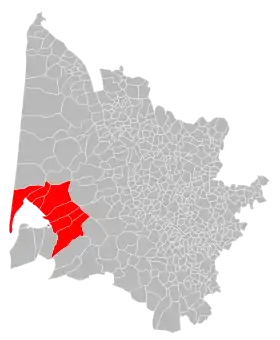 Localisation de Communauté d'agglomération du Bassin d'Arcachon Nord