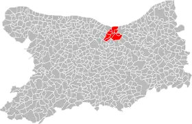 Localisation de Communauté de communes Campagne et Baie de l'Orne