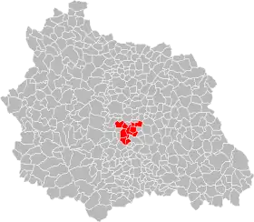 Localisation de Gergovie Val d'Allier Communauté