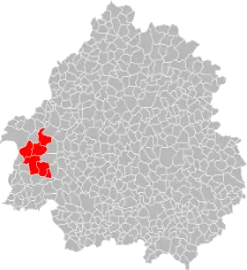 Localisation de Communauté de communes Isle et Double