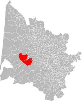 Localisation de Communauté de communesJalle-Eau Bourde