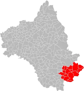 Localisation de Communauté de communes Larzac et Vallées