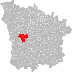 Localisation de Communauté de communes Le Bon Pays