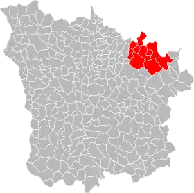 Localisation de Communauté de communes des Portes du Morvan