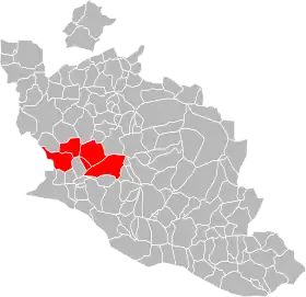 Localisation de Communauté d'Agglomération Les Sorgues du Comtat