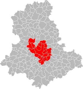 Localisation de Limoges Métropole