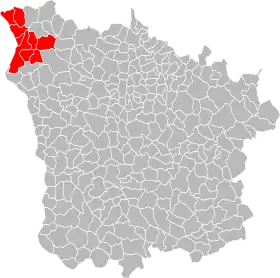 Localisation de Communauté de communes Loire et Nohain