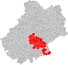 Localisation de Communauté de communes Lot-Célé