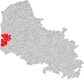 Localisation de Communauté de communesmer et terres d’Opale