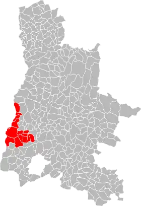 Localisation de Communauté d'Agglomération Montélimar-Sésame