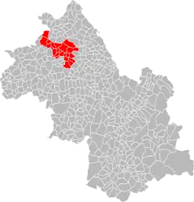 Localisation de Communauté d'agglomération Porte de l'Isère