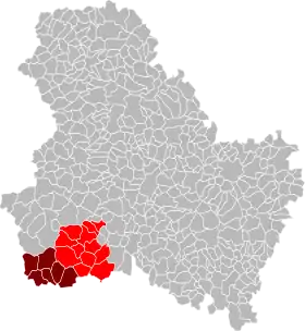 Localisation de Communauté de communes Portes de Puisaye Forterre