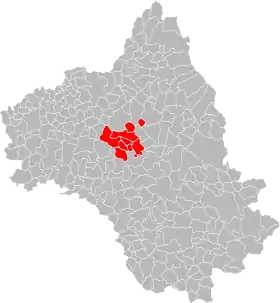 Localisation de Communauté d'agglomération Rodez Agglomération