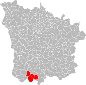 Localisation de Communauté de Communes Sologne Bourbonnais-Nivernais