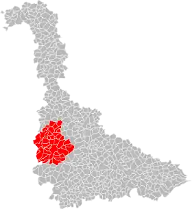 Localisation de Communauté de communes Terres Touloises