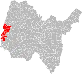 Localisation de Communauté de communes Val de Saône Centre