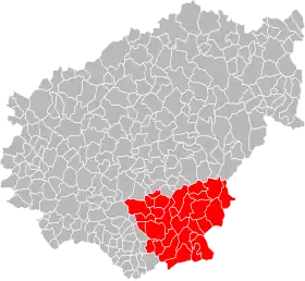 Localisation de Communauté de communes de Xaintrie Val'Dordogne