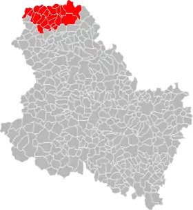 Localisation de Communauté de communes Yonne Nord