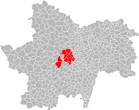 Localisation de Communauté de communes autour du Mont Saint-Vincent