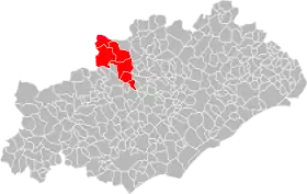 Localisation de Communauté de communes d'Avène, Orb et Gravezon