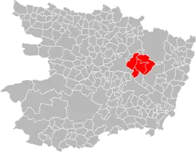 Localisation de Communauté de communes de Beaufort-en-Anjou