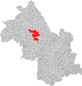 Localisation de Communauté de communes de Bièvre Est